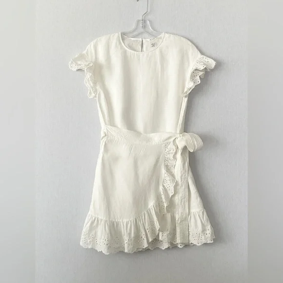 Aritzia Wilfred Ninette Wrap Linen Dress - Picture 3 of 10